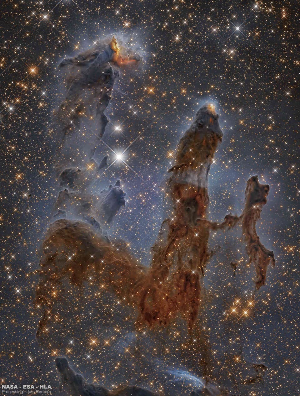 Eagle Nebula Pillars in Infrared from Hubble | © · undefined
