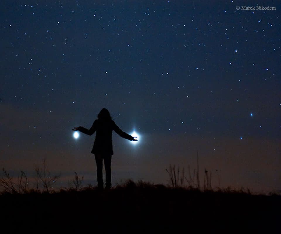 Jupiter and Venus from Earth | © · Marek Nikodem 
(PPSAE)