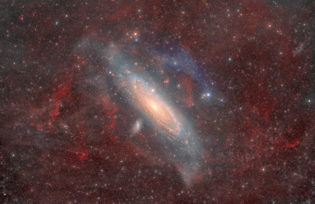 Andromeda Through Gas and Dust | © · Nick Fritz

Text:
Keighley Rockcliffe  
(NASA
GSFC, 
UMBC CSST, 
CRESST II)
