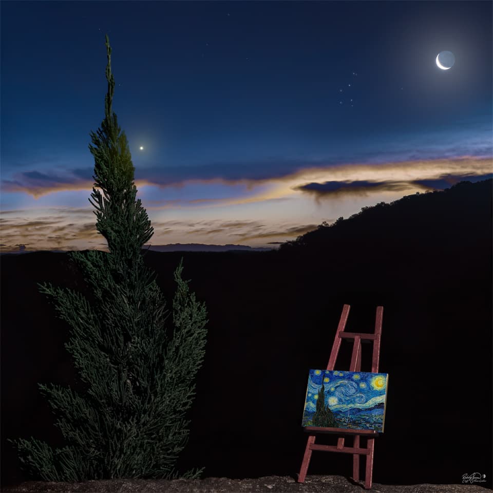 Starry Night II | © · Rodrigo Guerra,
Original Painting:
Vincent van Gogh