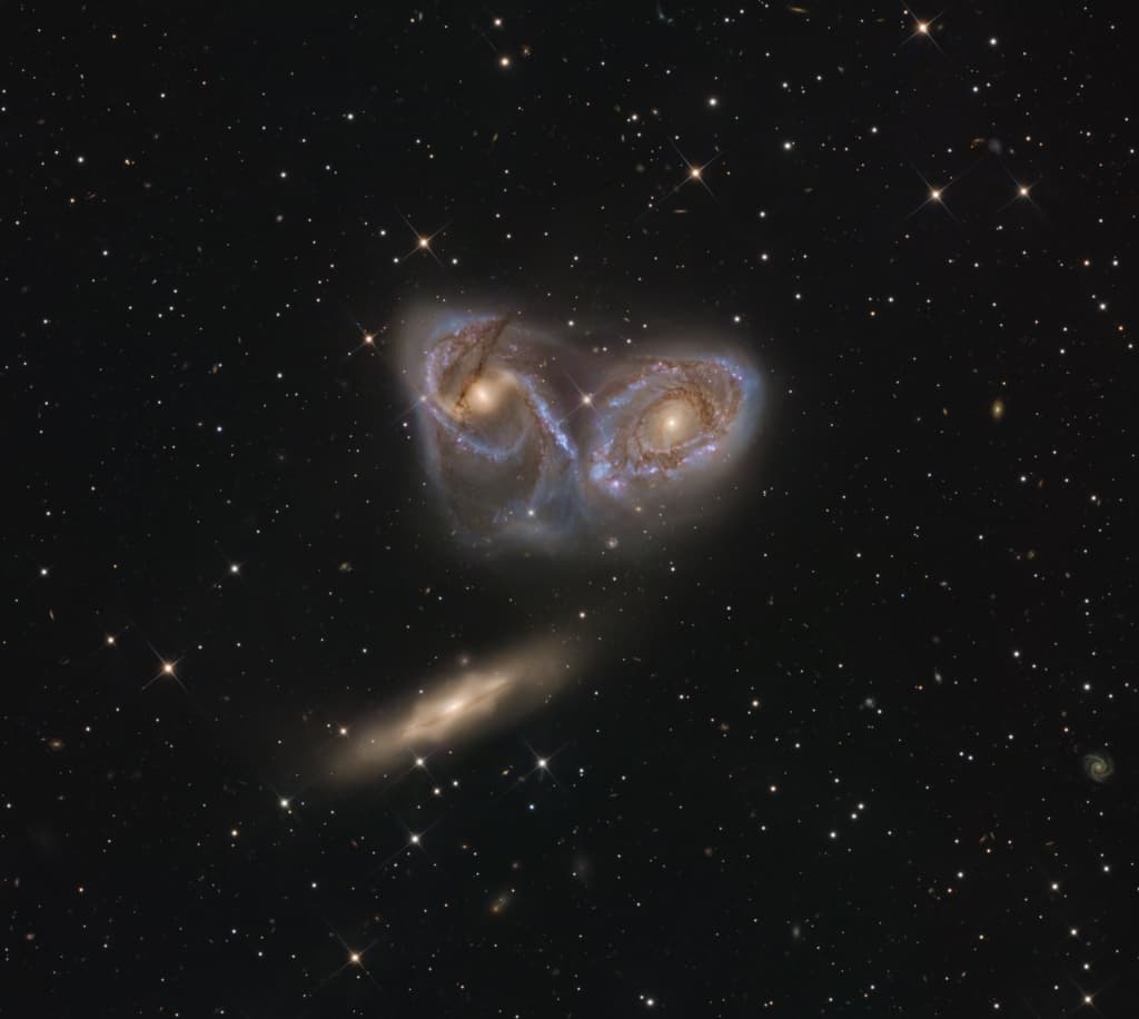 Three Galaxies in Pavo | © · Mike Selby